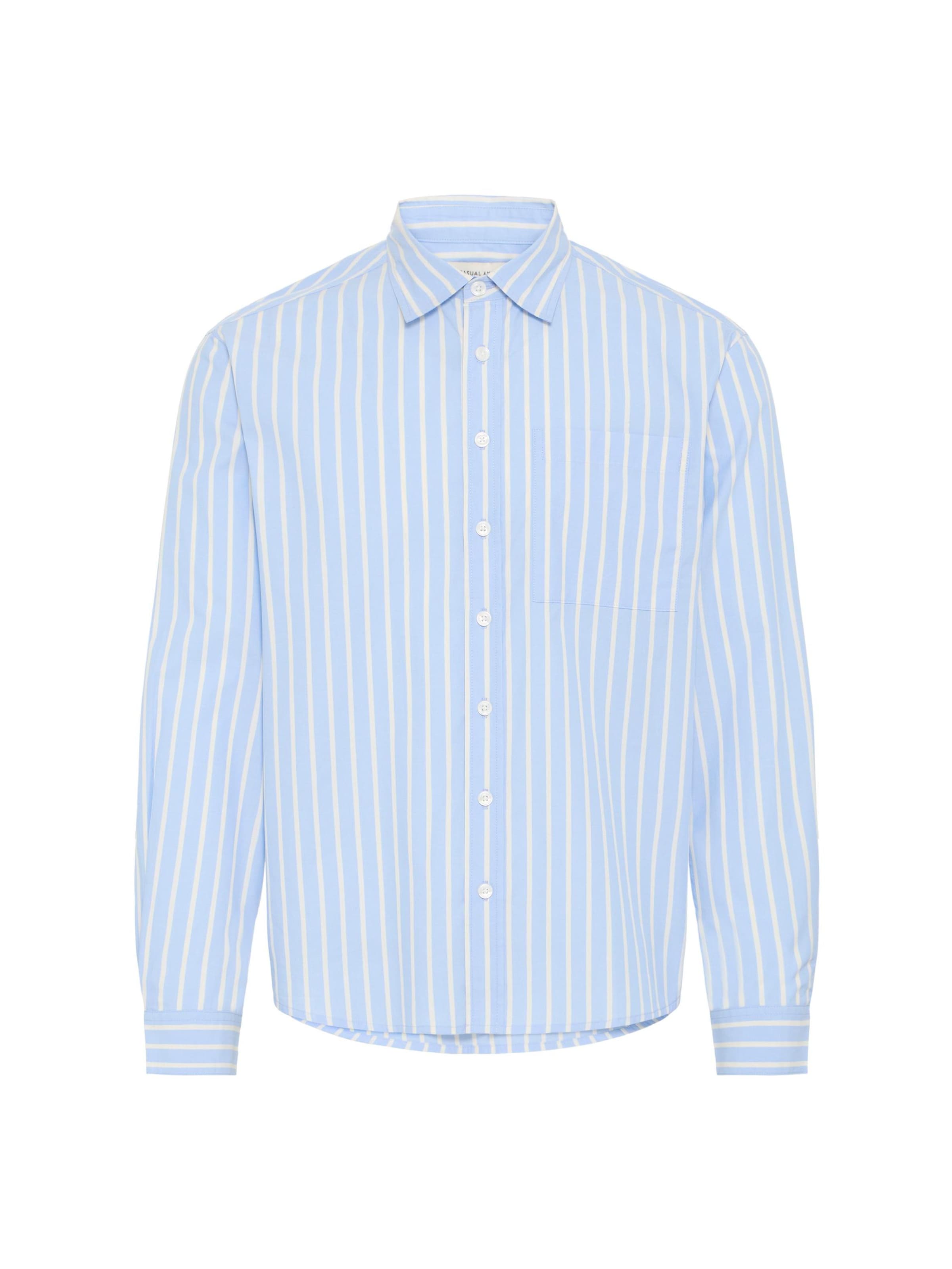 

Casual Friday Рубашка на пуговицах 'CFZan' синего цвета Regular fit