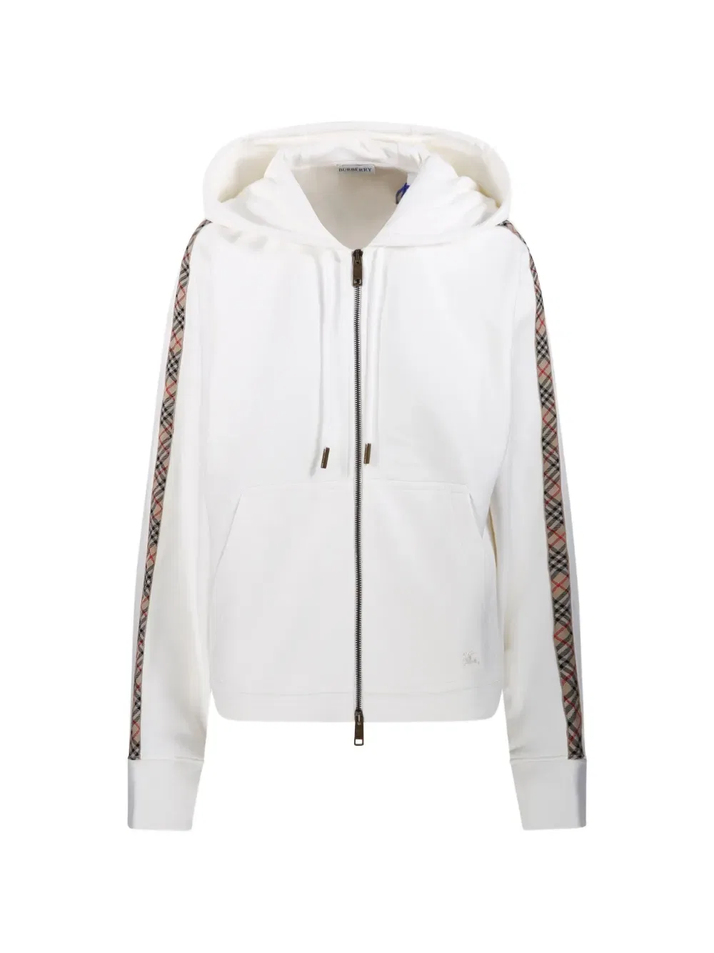 Толстовка Burberry, женская, клетчатая, белый
