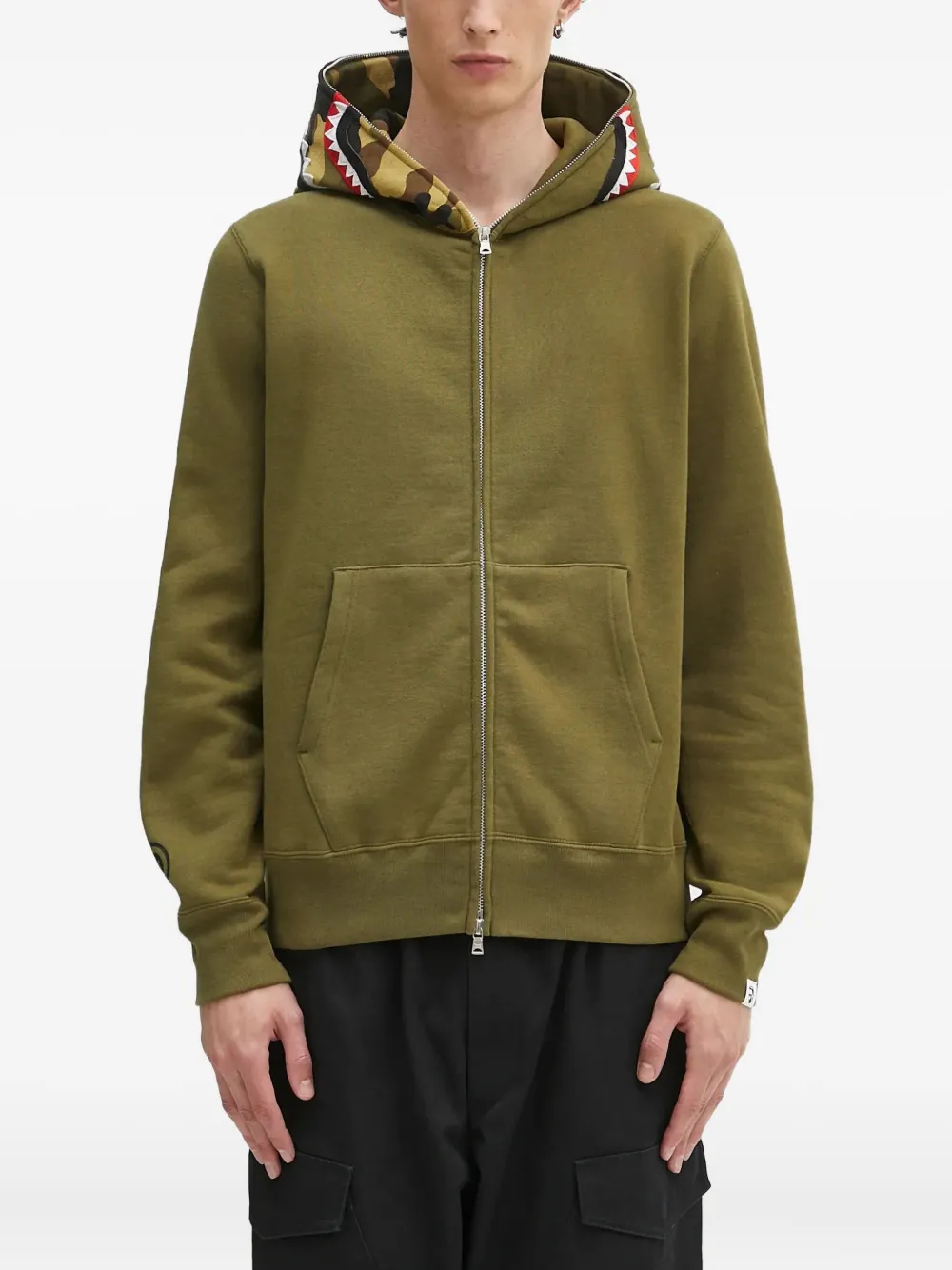 

Худи с камуфляжным принтом A BATHING APE, зеленый