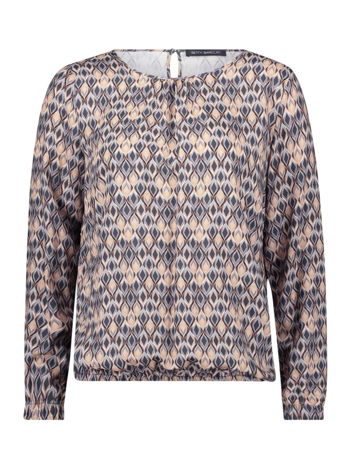 

Блузка с длинными рукавами, серо-бежевого цвета Betty Barclay