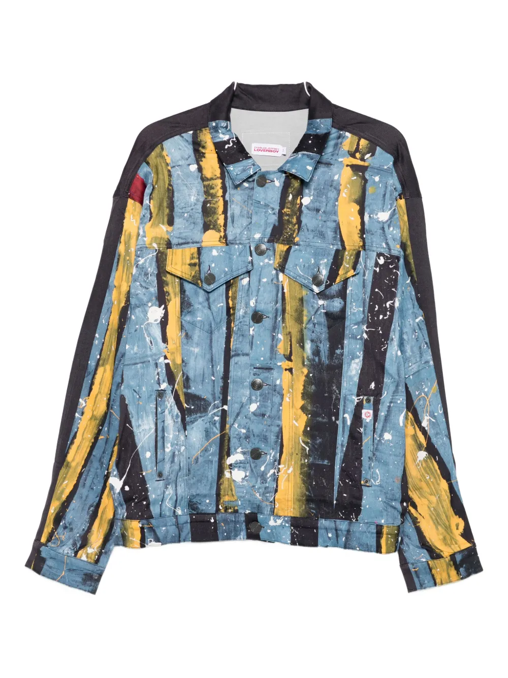 

Джинсовая куртка в полоску Charles Jeffrey Loverboy, синий