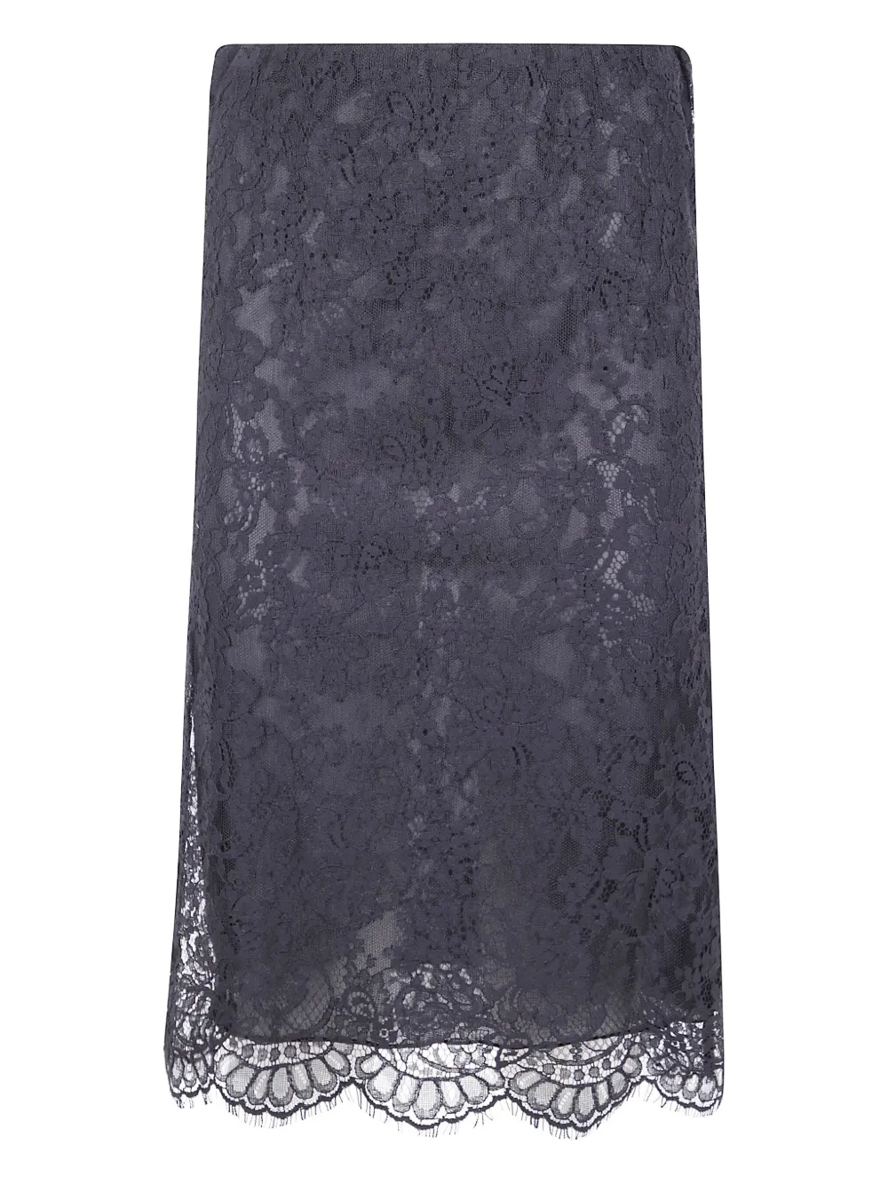 

Кружевная юбка миди Semicouture, черный