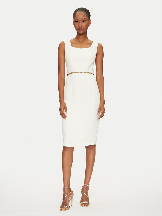 

Коктейльное платье стандартный крой 5GGK12 7300A Marciano Guess, экрю