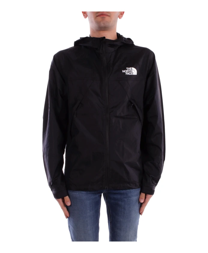 

Черная куртка с логотипом и застежкой-молнией спереди. The North Face, черный