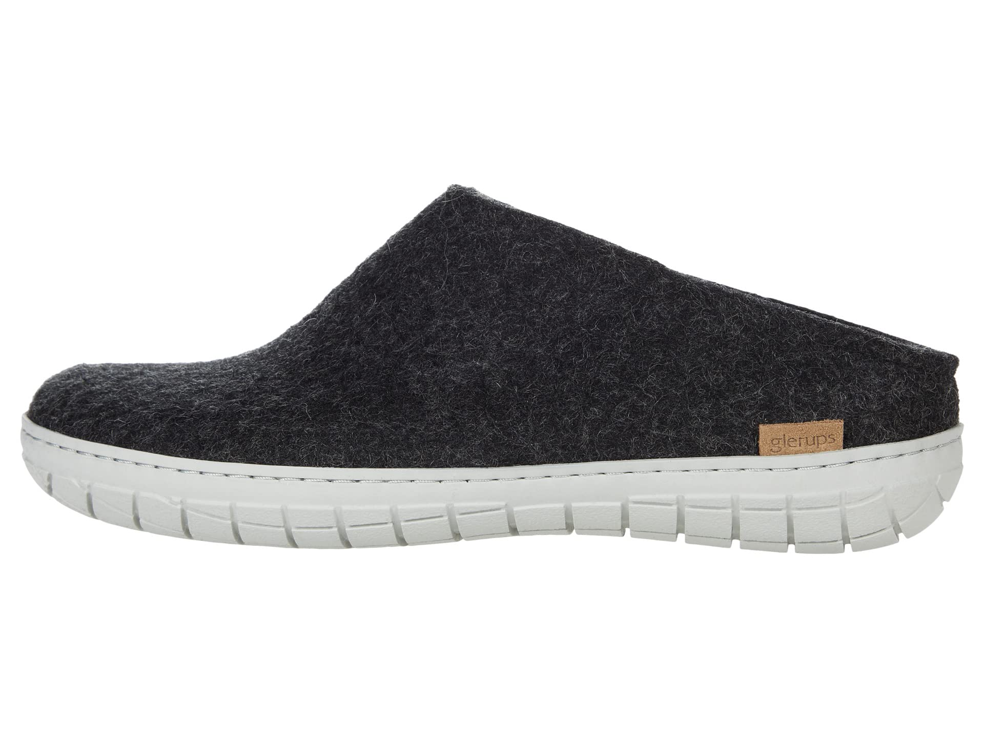 Тапочки Glerups Wool Slip-On Rubber Outsole, Charcoal/Grey Rubber — фото 4