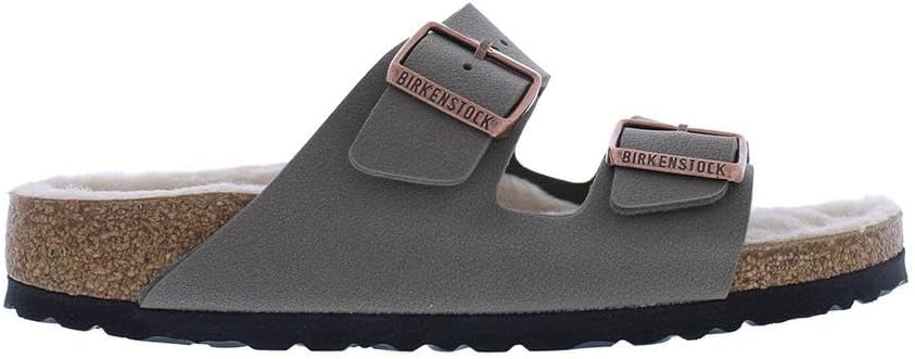 Женские сандалии Birkenstock Granada с мягкой стелькой из кожи, серый — фото 4
