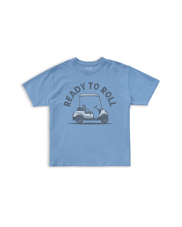

Футболка для мальчиков "They See Me Rollin Golf Cart" - для малышей Retro Brand, синий