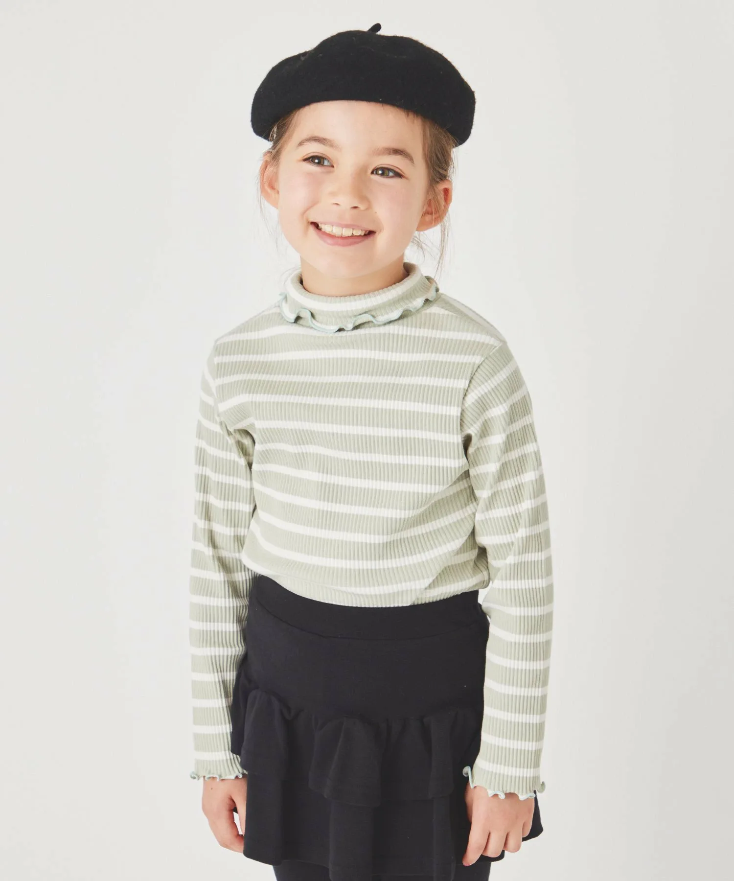 Водолазка в рубчик Ever Closet, Mint Border
