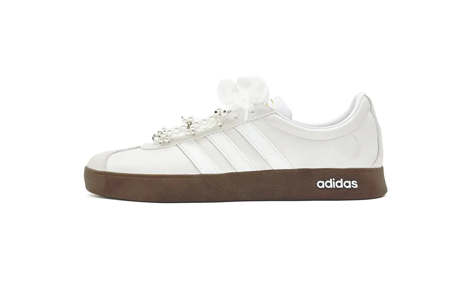 

Adidas Vl Court Classic Leather устойчивые к истиранию низкие кроссовки для скейтбординга Unisex Silver White