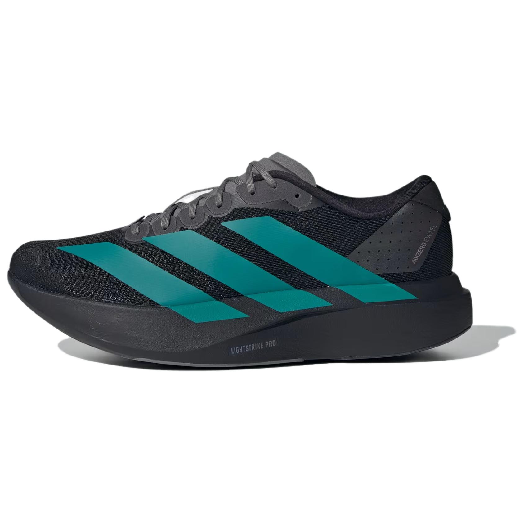 

Кроссовки Adizero Evo SL Cushioning Low Top мужские, черные, зеленые, серые Adidas, Black Green Gray