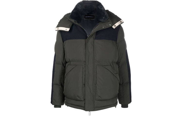 

EMPORIO ARMANI Пуховик мужской зеленый