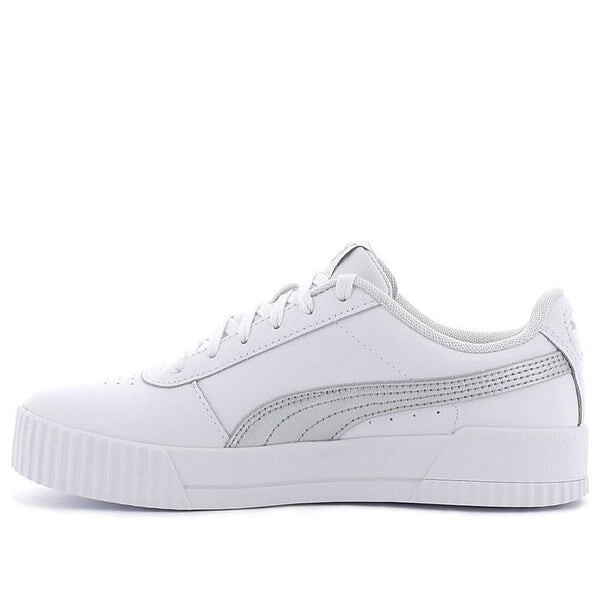 Кроссовки (WMNS) PUMA Carina Leather 'White Grey', белый