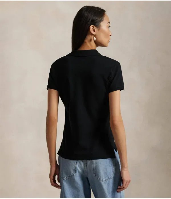 Поло Джули slim fit Polo Ralph Lauren, черный — фото 3
