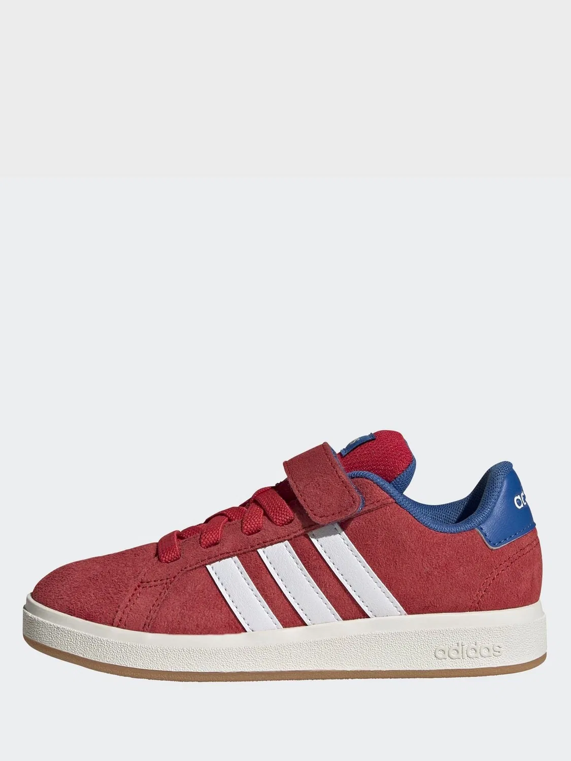 Кроссовки детские adidas Grand Court 00s на эластичной шнуровке, красные — фото 3