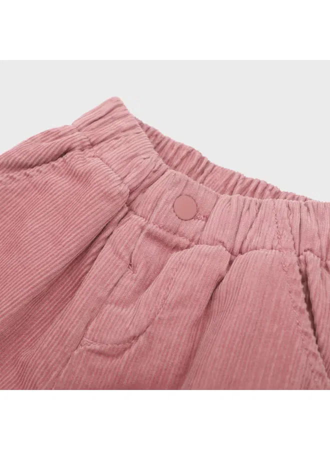 Брюки на кнопках с эластичным поясом Zara, розовый — фото 4
