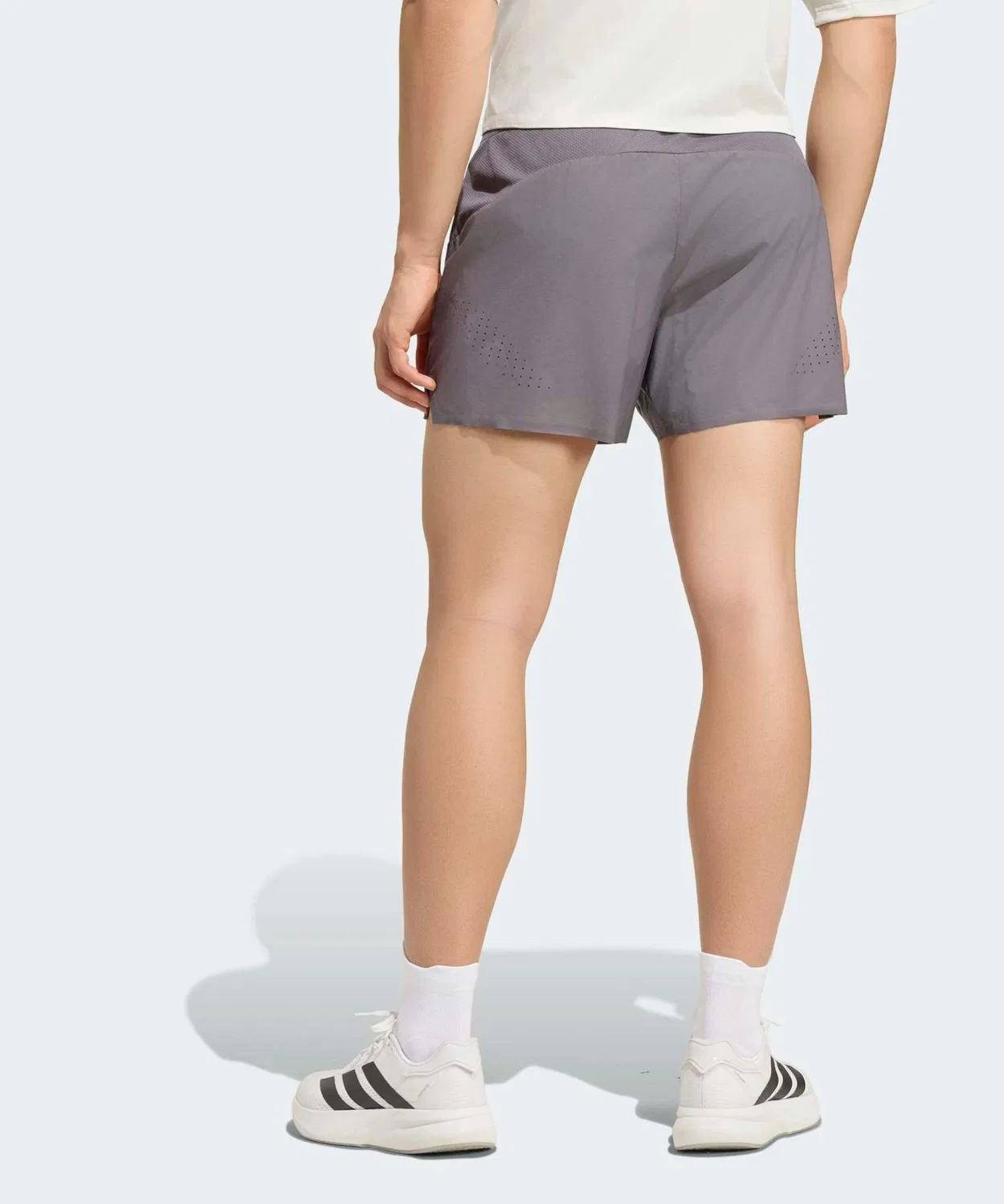 Мужские шорты для бега с двойным переплетением, Adidas, Grey — фото 2