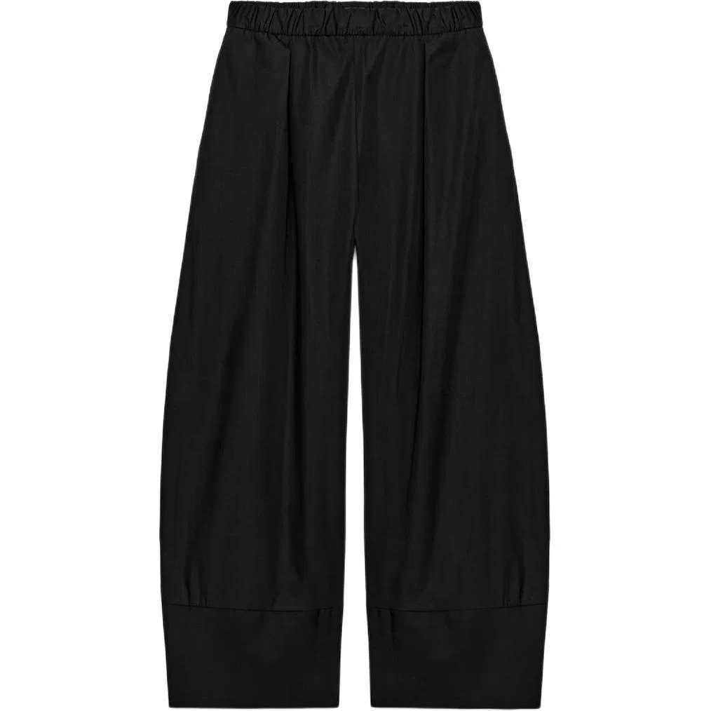 Женские широкие брюки Casual Black ZARA, Черный