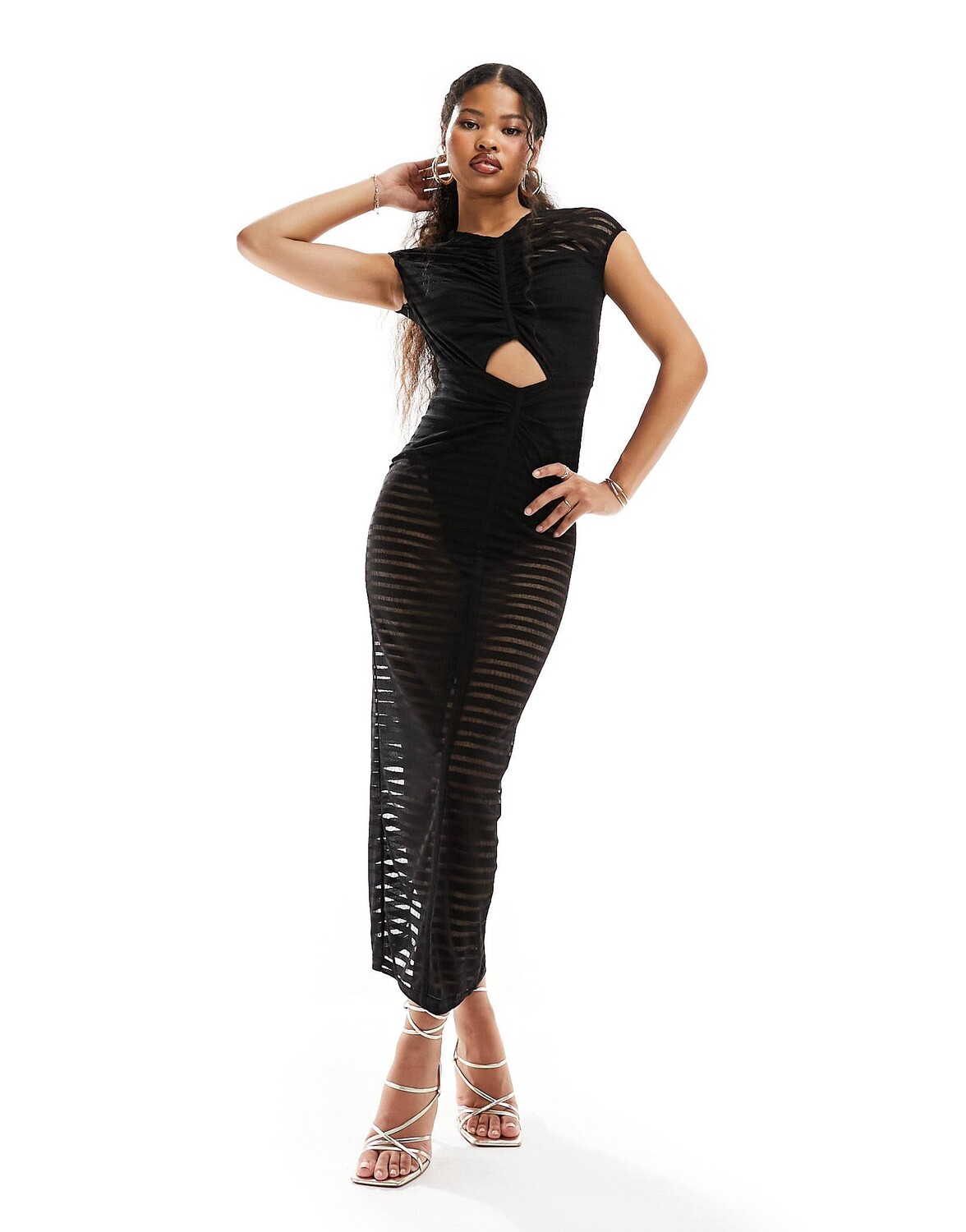 

Платье Jaded Rose Petite Ruched, черный