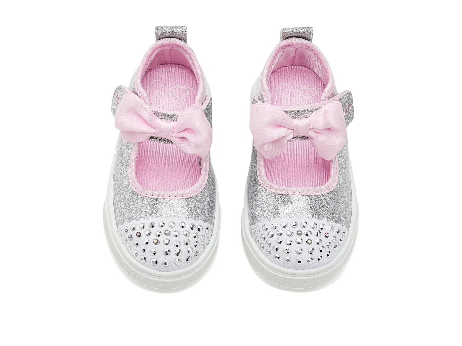 Кроссовки Twinkle Sparks - Precious Jane 314467N (для малышей) Skechers Kids, Silver — фото 3