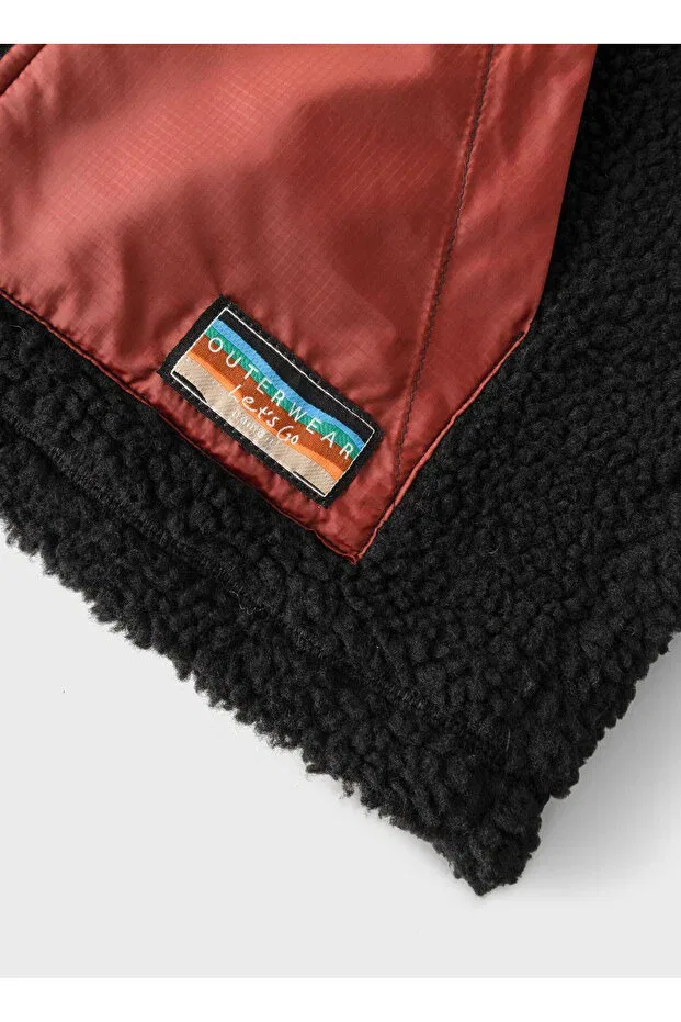 Детское пальто для девочек с длинным рукавом Name It, Black — фото 3