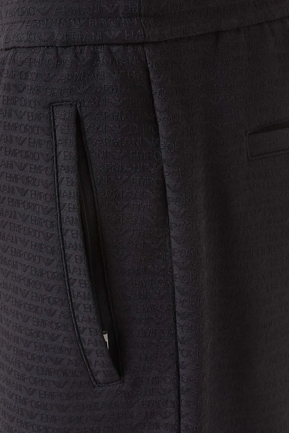 Штаны спортивные с логотипом Logo Emporio Armani, синий — фото 4