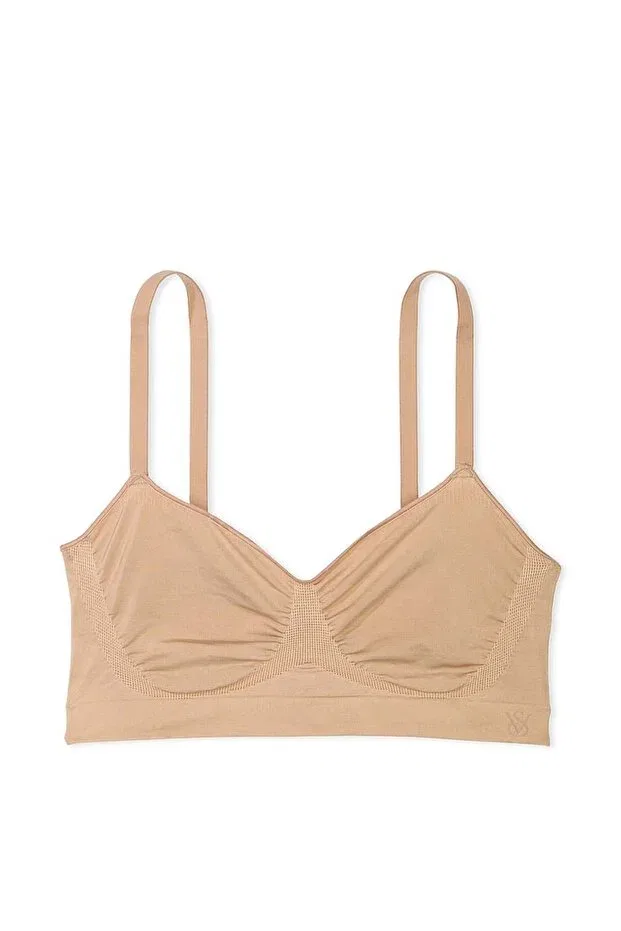 Женский бюстгальтер-бралетт бесшовный Victoria'S Secret, Praline — фото 4