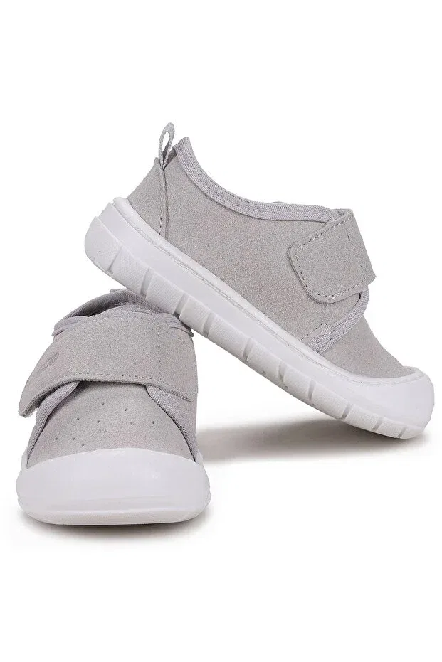 Детские спортивные туфли для девочек с липучкой Vicco, Gray — фото 2