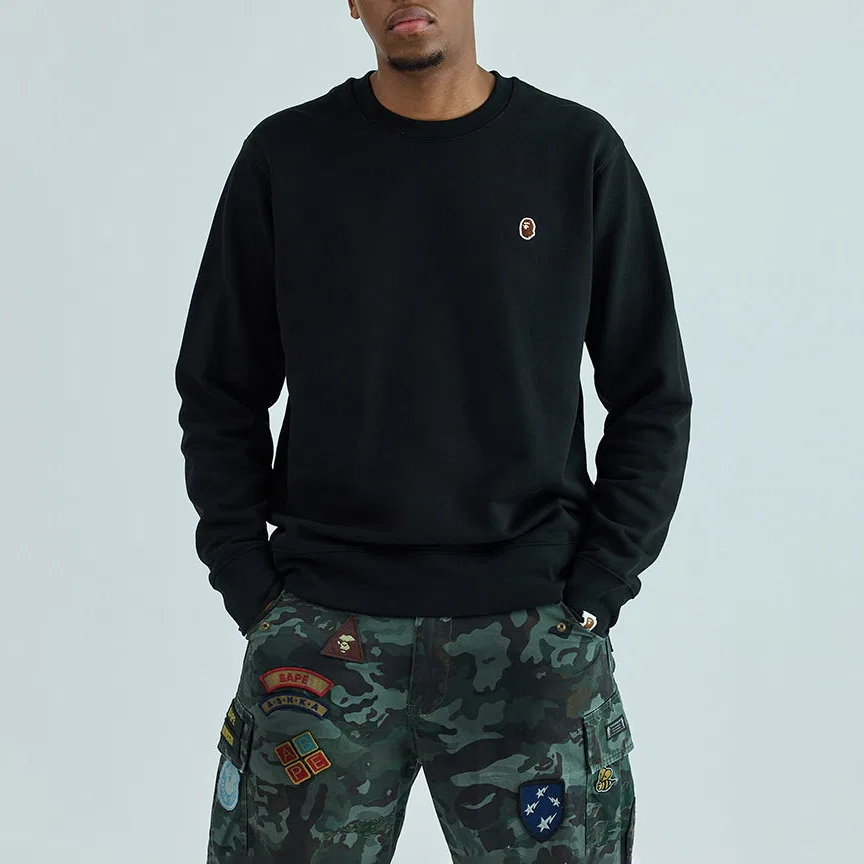Детский свитшот с круглым вырезом FW26 A BATHING APE, Black — фото 4