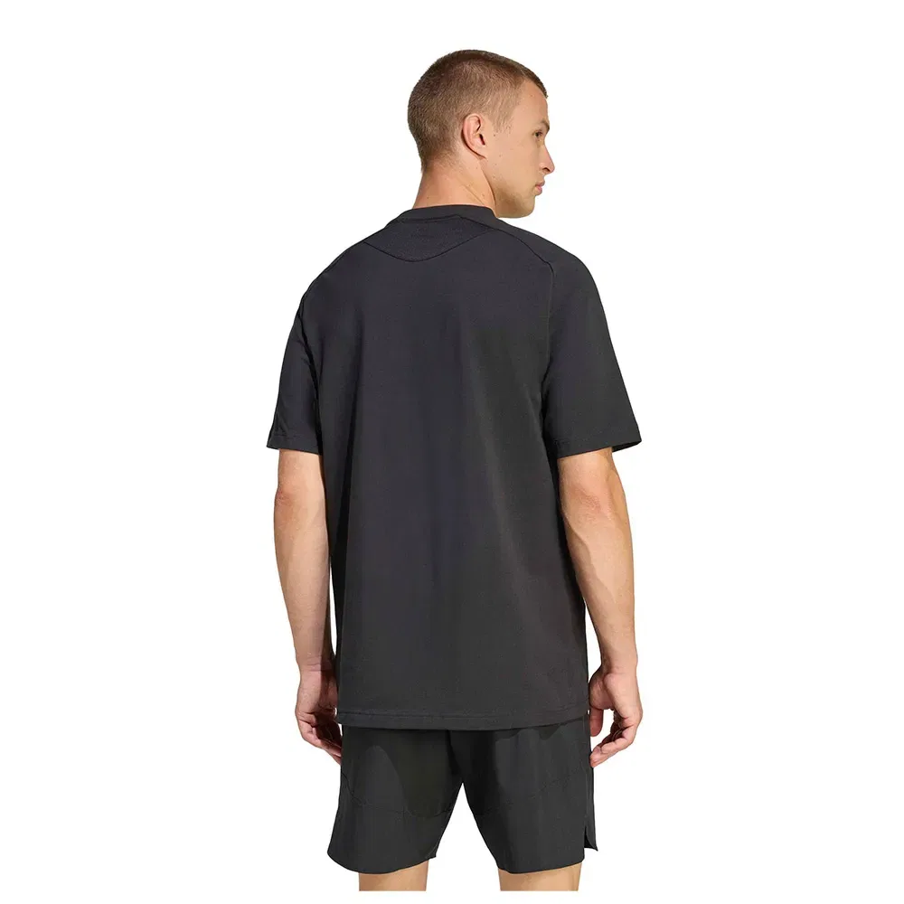 Мужская футболка с коротким рукавом Tiro Travel Adidas, Black — фото 2