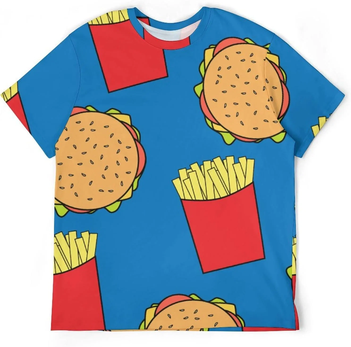 Женская футболка с принтом, Unisex Summer T-Shirt Funny T-Shirt Round Neck Stylish Short-Sleeve Graphic Print Top Casual T-Shirt — фото 4