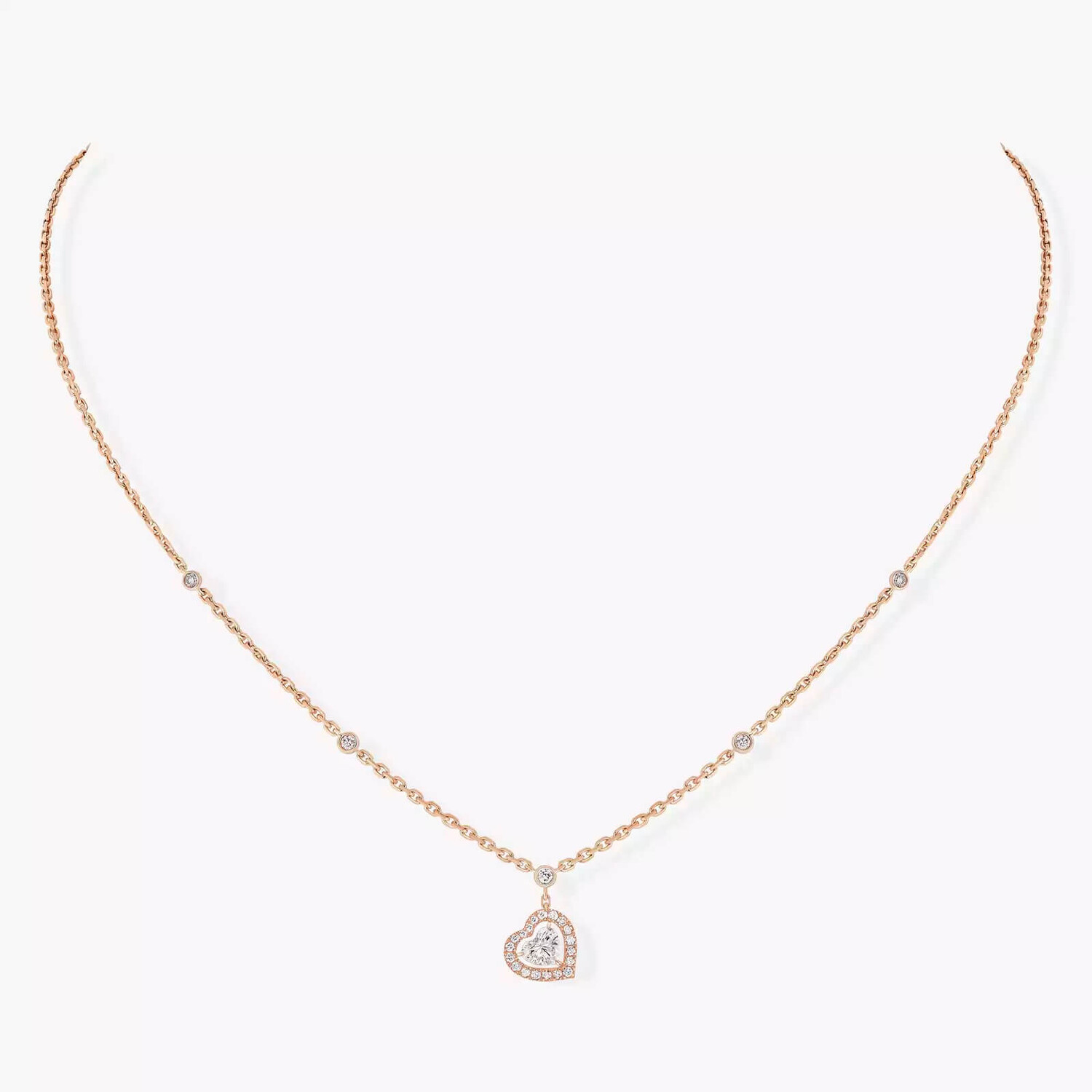

Колье Messika Joy Cœur Diamond 0.15CT, розовое золото/бриллианты