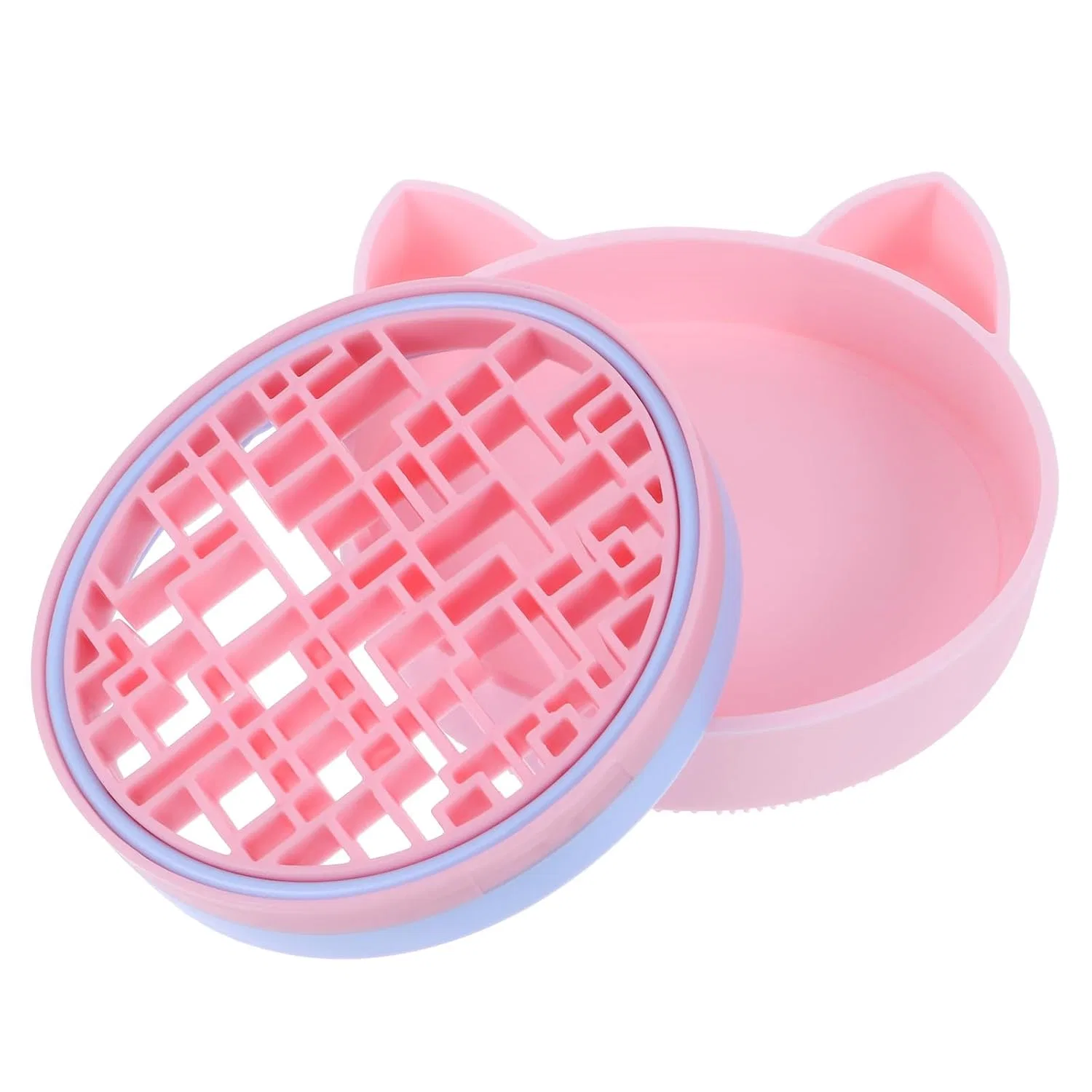 2-In-1 Силиконовая подставка для чистки кистей, Mikikit, Rosa