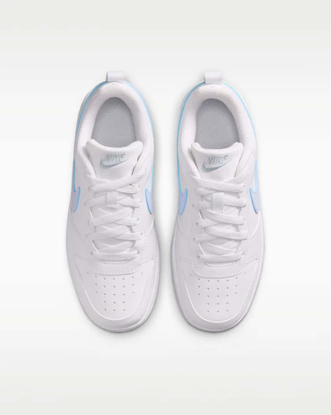 Кроссовки для детей постарше Nike Court Borough Low, White/Football Grey/Arctic Green — фото 4