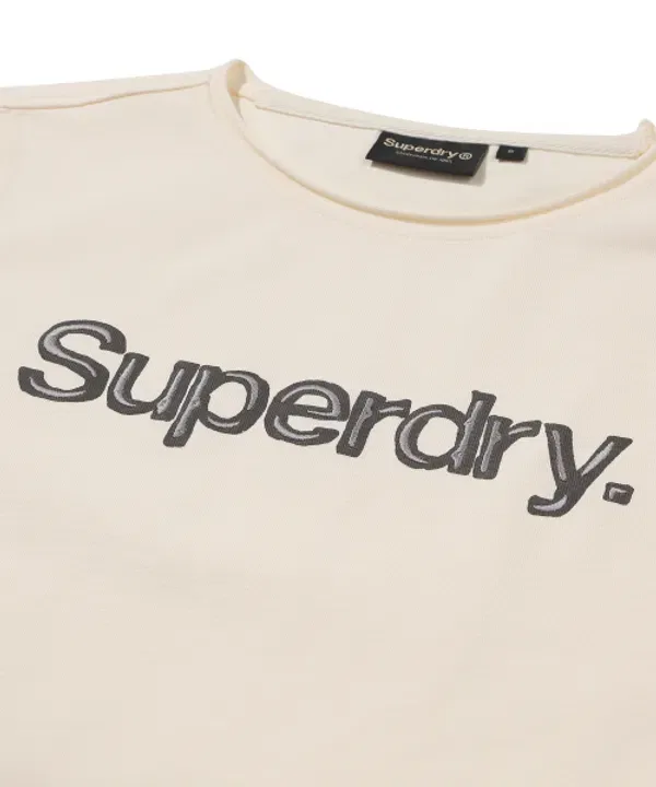 Майка-безрукавка винтажная, W Superdry, кремовый — фото 4