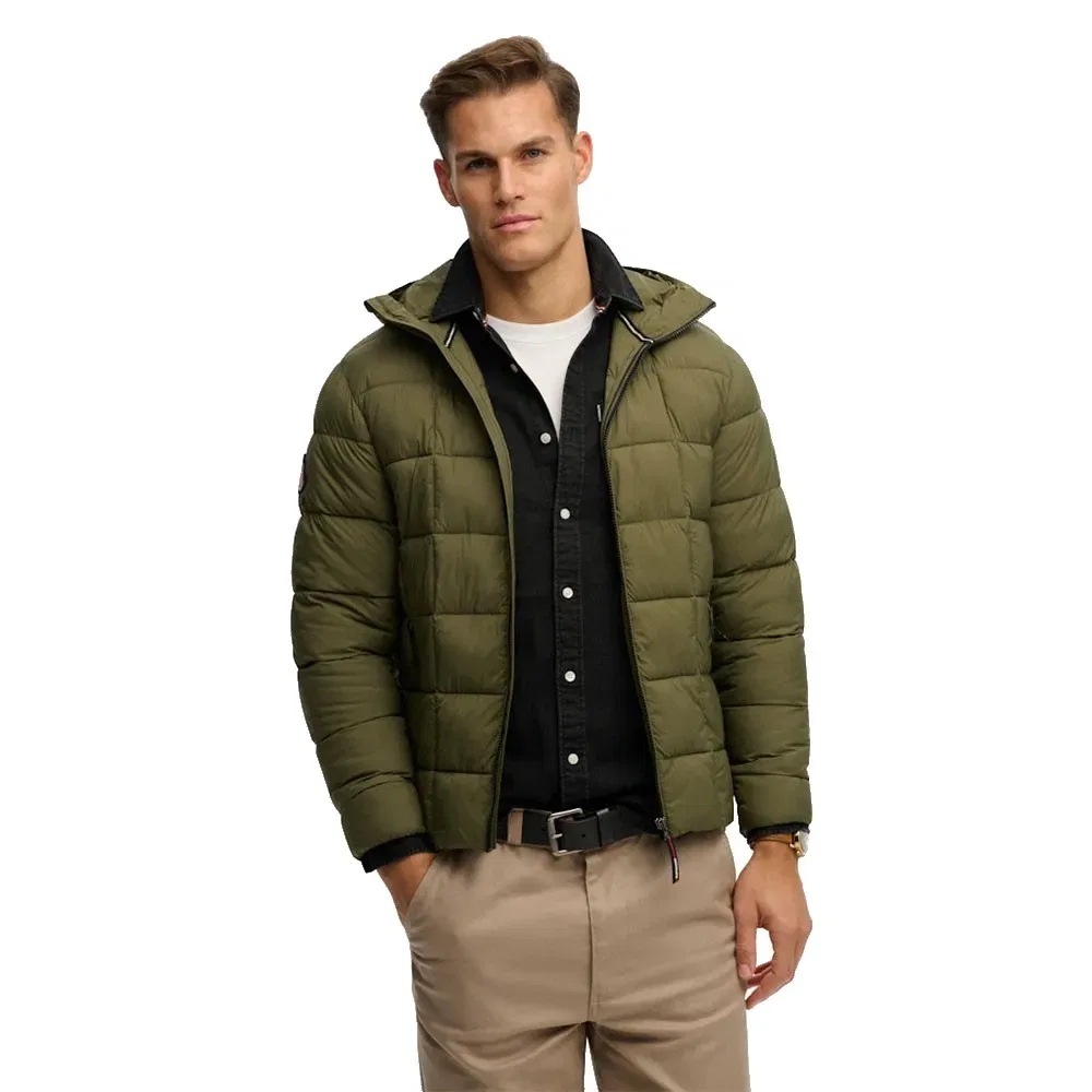 Куртка Box Quilt Fuji Lite Superdry, зеленый — фото 4