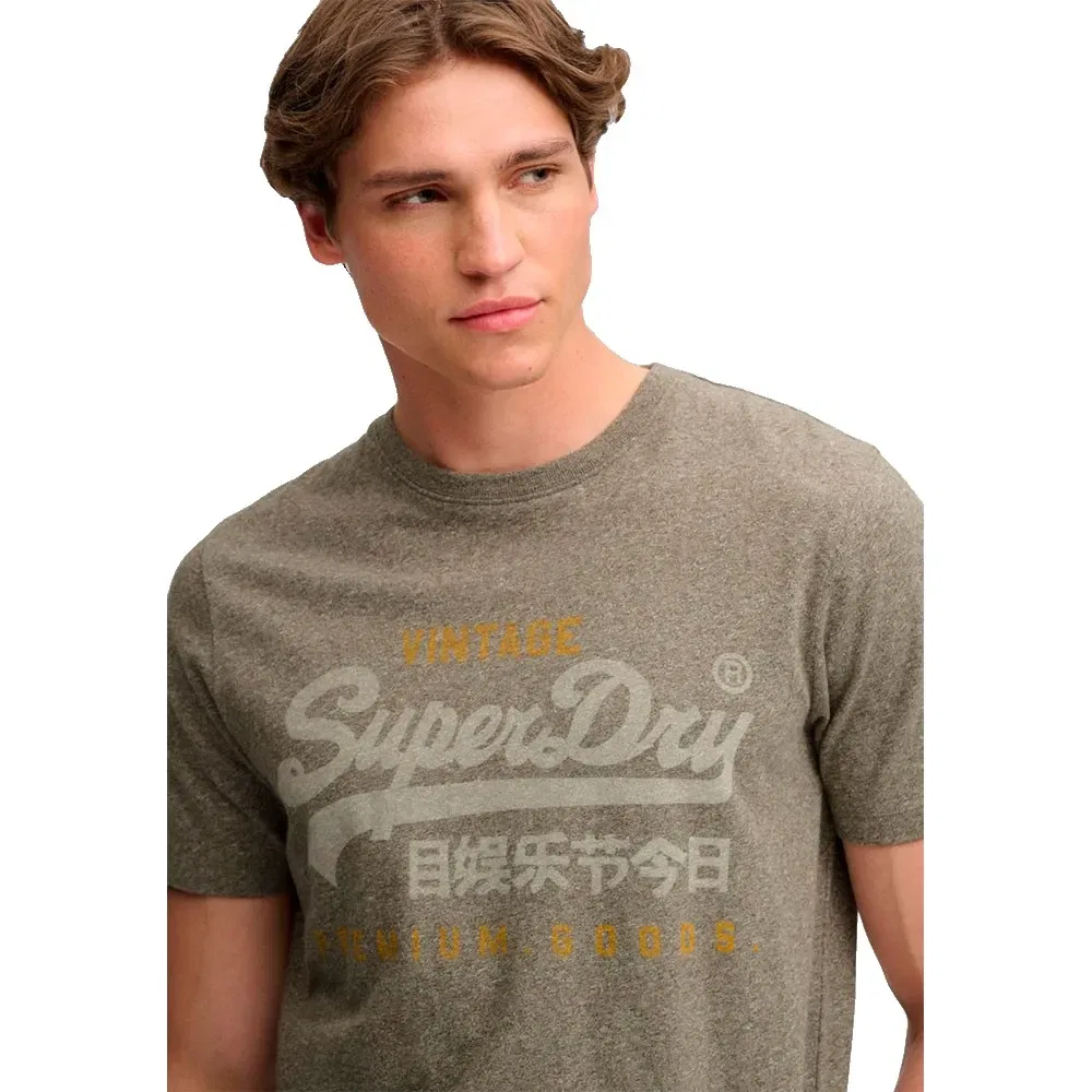Мужская футболка с принтом Vintage Logo Heritage Superdry, Grey — фото 4