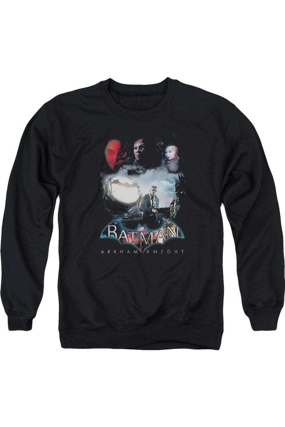 

Толстовка Batman Arkham Knight Villain Storm для взрослых с круглым вырезом Gildan, черный