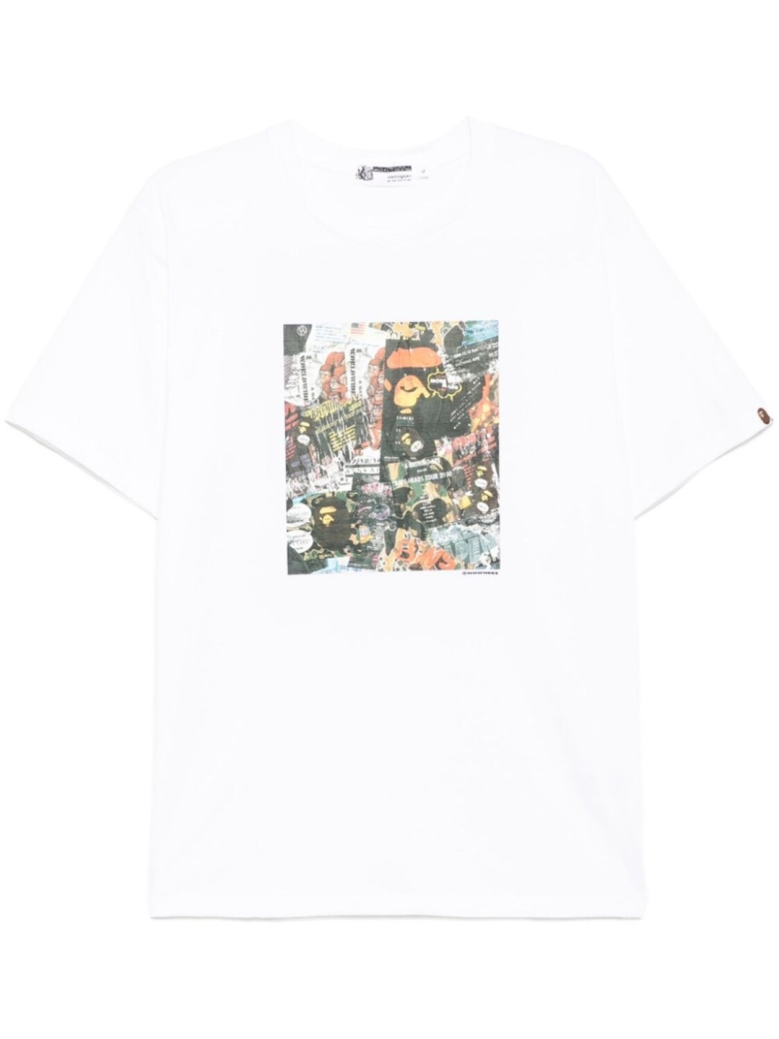 

Футболка BAPE с принтом A BATHING APE, белый