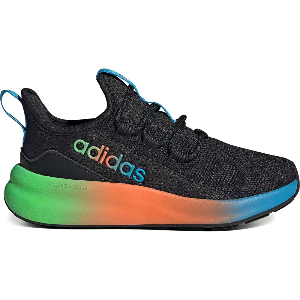 Детские кроссовки Lite Racer Adapt 8.0 Adidas, Black/Green/Orange — фото 2