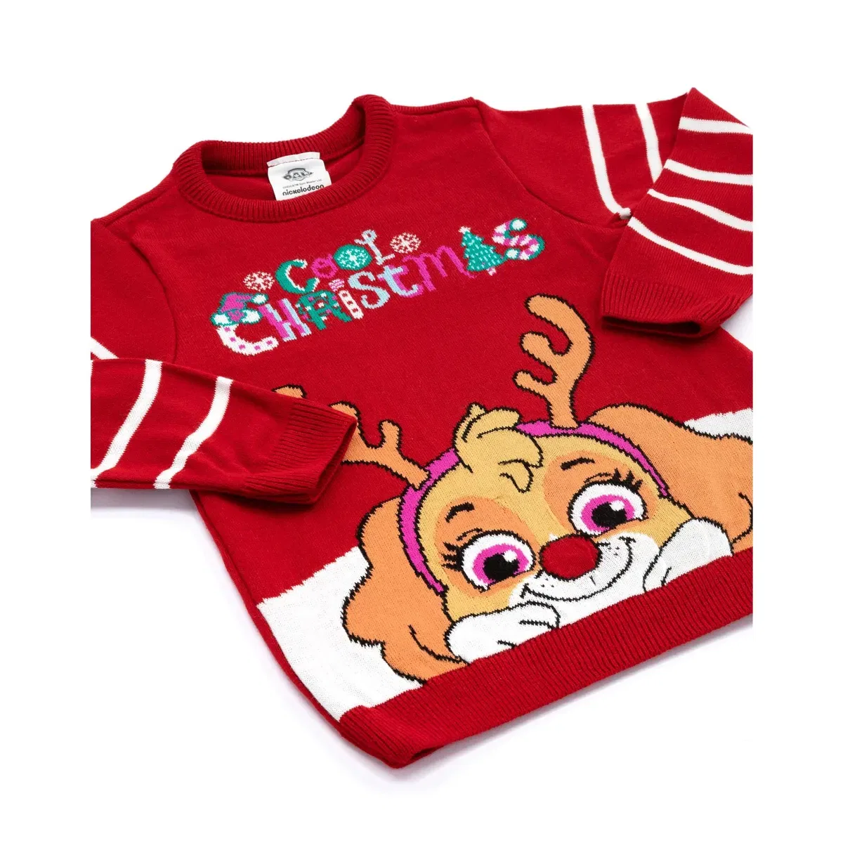 Детский свитшот для девочек Skye Christmas Jumper Paw Patrol, Red — фото 2