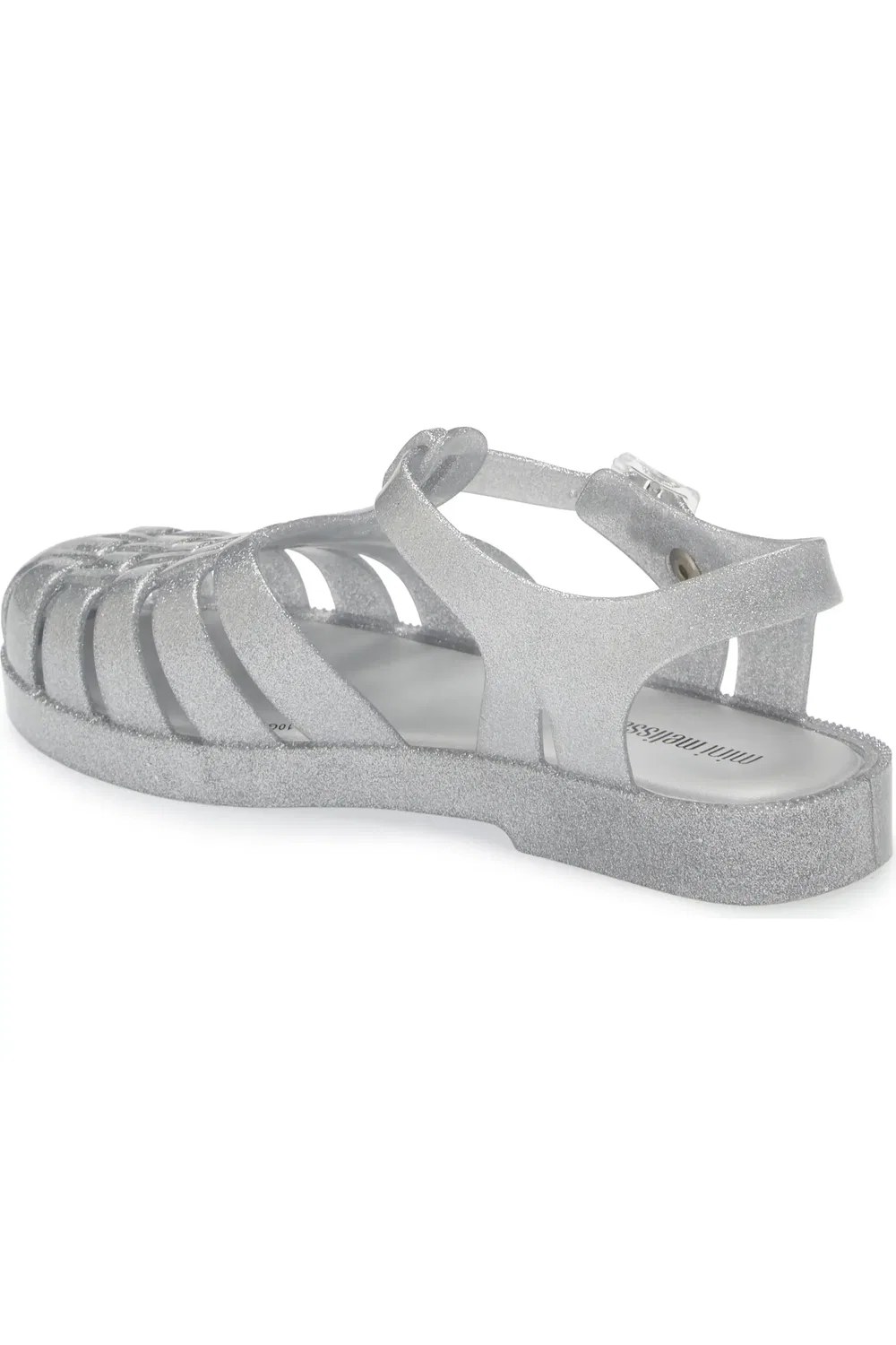 Детские сандалии рыбацкие ароматизированные Mini Melissa, Clear Glit — фото 2