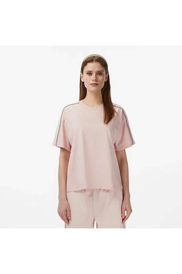 Футболка Lacoste Ady, свободного кроя, розовый