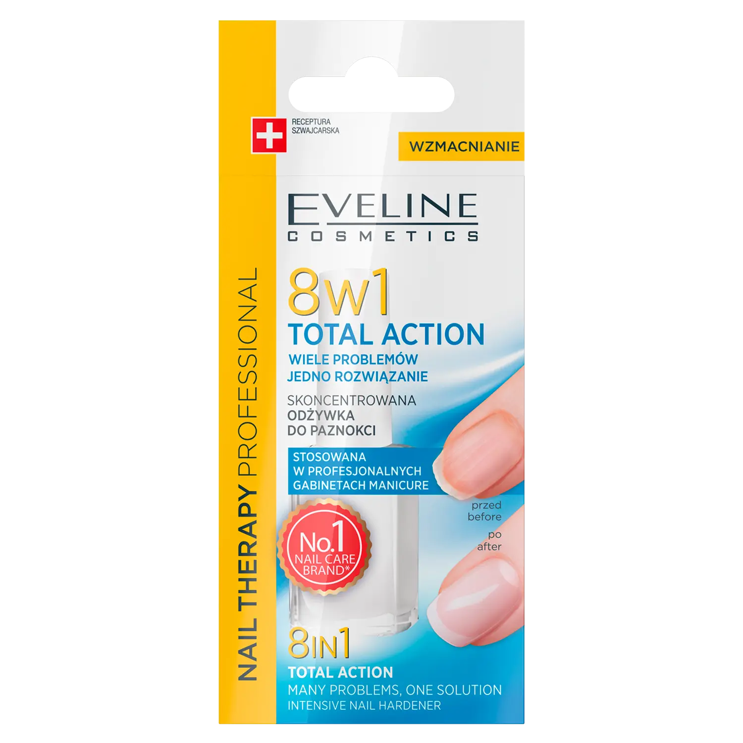 

Eveline Cosmetics Nail Therapy Professional 8w1 кондиционер для ногтей 8в1, 12 мл