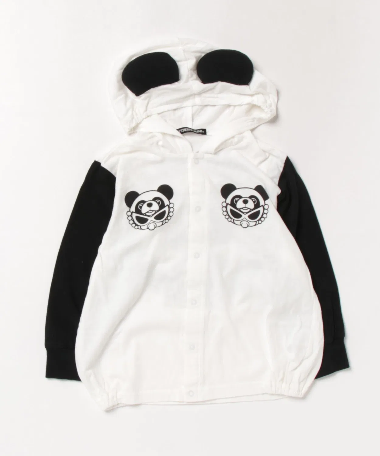 Детский кардиган с капюшоном и ушками PANDA MINI HYSTERIC MINI, White