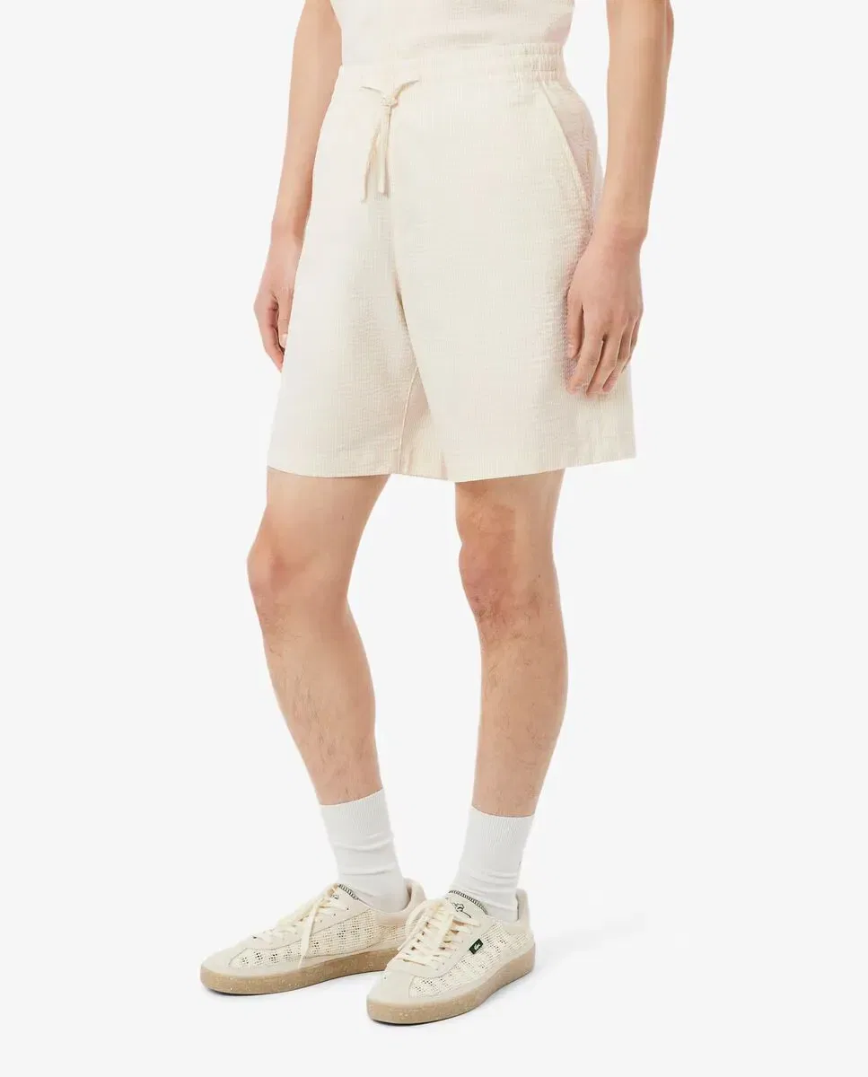 Мужские шорты из пике хлопкового Lacoste, Белый — фото 3