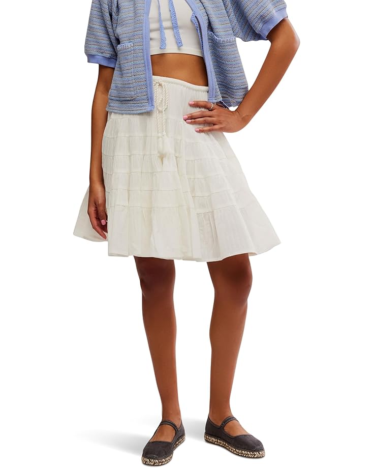 

Юбка Free People Many Layers Midi Skirt So, цвет Clean Ivory