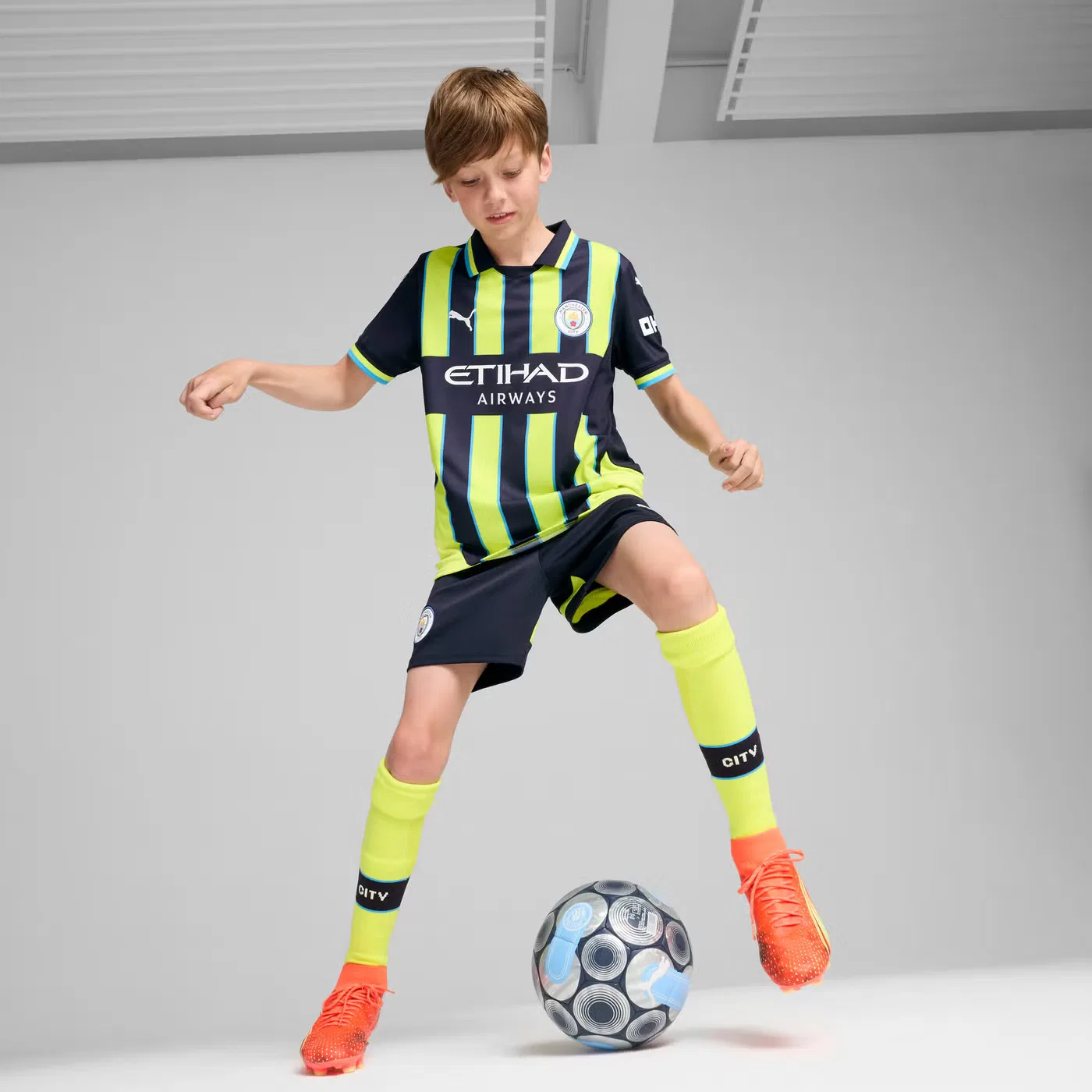 Футболка гостевая Manchester City 24/25 Puma, синий — фото 3