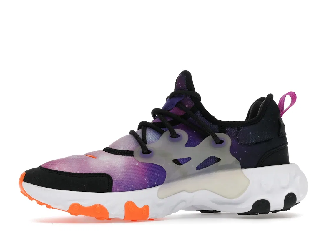 Детские кроссовки Lifestyle Nike React Presto Nike, Black/Court Purple-Blue Fury-Total Orange — фото 3