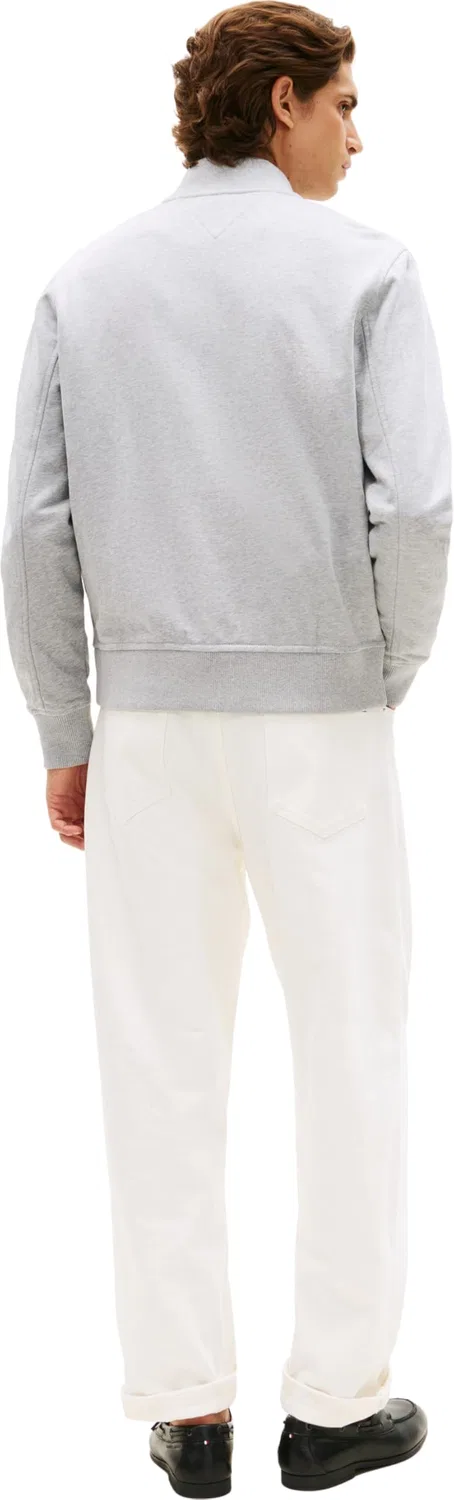Мужская куртка-бомбер из махровой ткани Tommy Hilfiger, Grey (Light Grey Heather) — фото 3
