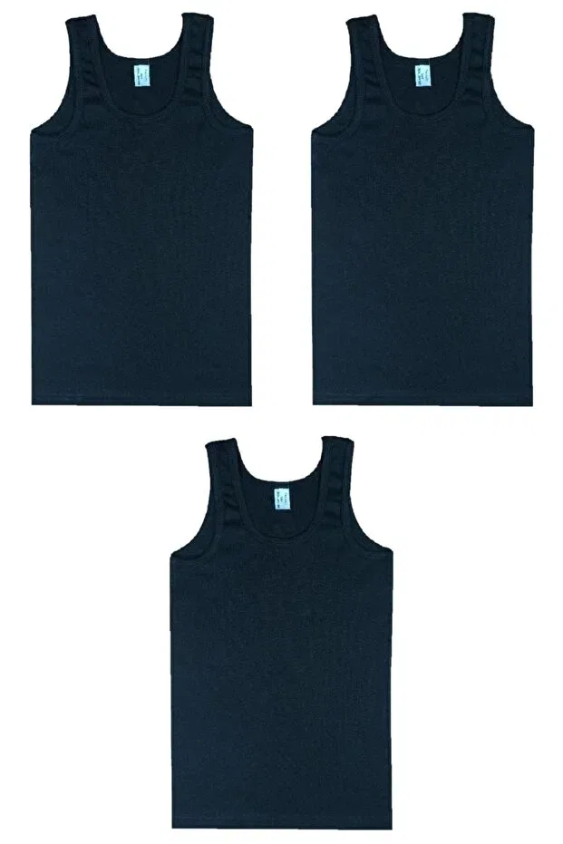 Детское для мальчиков майка хлопковая Bluence, Black